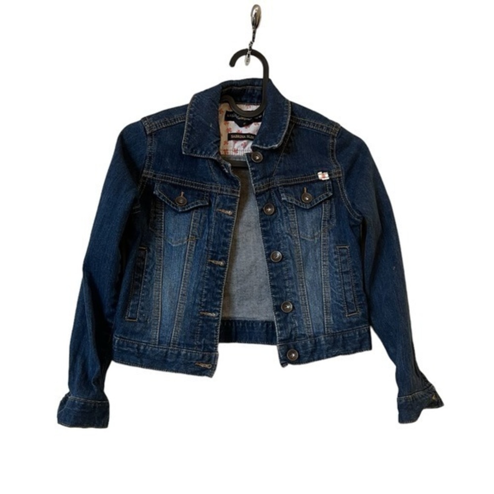 LUCKY BRAND “Sabrina Slim” kid’s blue denim cropped jean jacket S